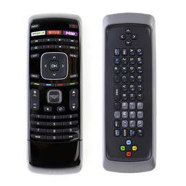 New XRT302 QWERTY Keyboard Remote Control fits for Vizio TV E650i-A2 D650i-B2 M420SV M470SV M550SV M320SR M370SR M420SR E3D320VX E552VL E472VL M470VSE M650VSE M550VSE M420KD E601i-A3 E701i-A3