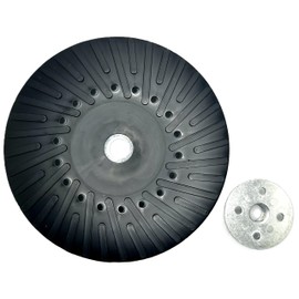 Pro-Graad 7” Angle Grinder Ribbed Rigid Backing Pad for Resin Fiber Discs, 7 inch x 5/8-11 Sanding Disc Backer Pad for Grinding, Sanding, Stripping on Metal, Wood, 7/8" Arbor - Grinder Attachment