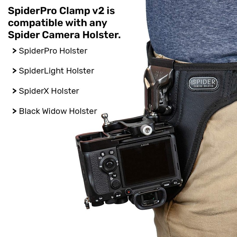 Spider Pro Clamp v2 - Easily Carry Any Camera Equipped
