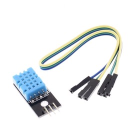 DHT11 Temperature Humidity Sensor Module Digital Single Bus 3.3V-5V, Humidity Measure Range 20%-95% Temperature Measure Range 0-50℃ with Wires Compatible with Arduino/Raspberry Pi (10X)