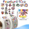 1000 Pcs Hispanic Heritage Month Stickers, 2 Rolls with 16