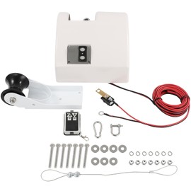 SCITOO 25 LBS Boat Electric Anchor Winch With Remote Wireless Control Marine Saltwater