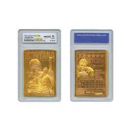 1995 Joe Montana SF 49ers / KC Chiefs 23K Gold Sculptured Card - Graded GEM Mint 10