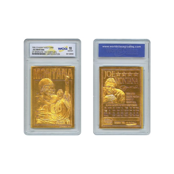 1995 Joe Montana SF 49ers / KC Chiefs 23K Gold
