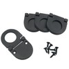 CHENJIN Flush Ring Pull 4Pcs Black Modern Flush Ring Pull