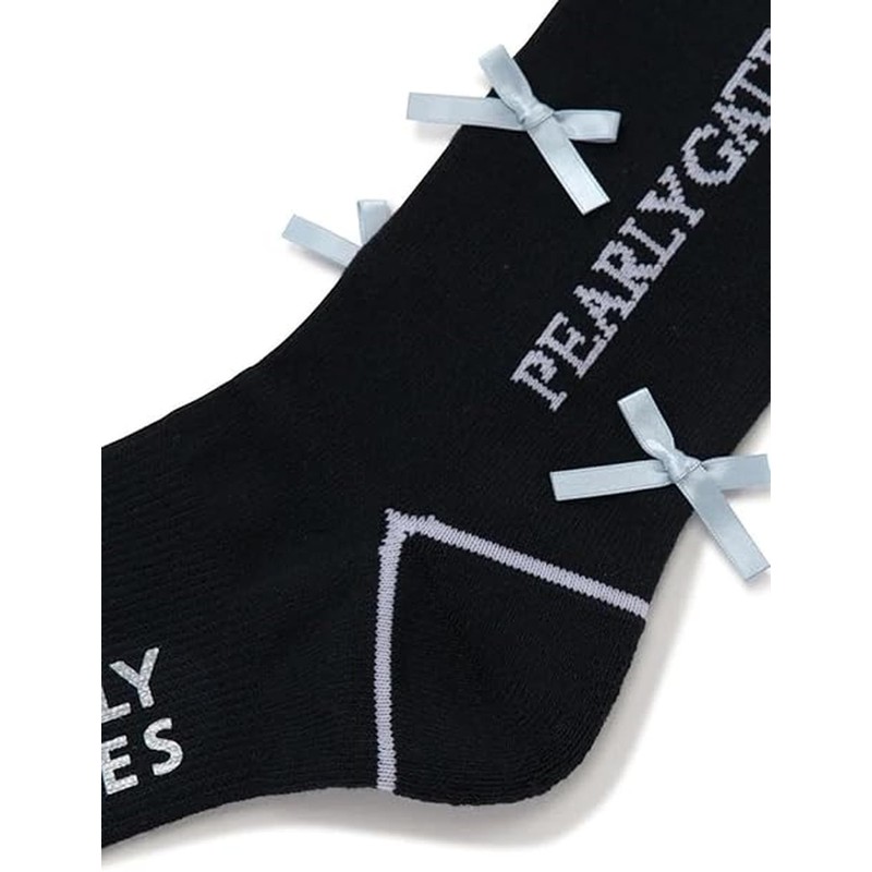 Parly Gates 053-5186210 Women's Middle Socks (Antibacterial, Deodorizing, Thin Ribbon)