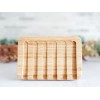 Unbranded Self Draining Bamboo Soap Dish / Waterfall Soap Dish