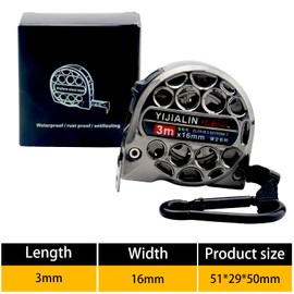 Stainless Steel Telescopic Tape Measure with Corrosion Protection, Hollow Design, Stainless Steel, Anti-Corrosion, Retractable Metric Ruler, Corrosion Resistant, Waterproof, Anti-Fouling,