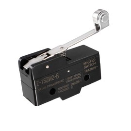 uxcell Z-15GW2-B 1NO 1NC Long Hinge Roller Lever Micro Action Switch
