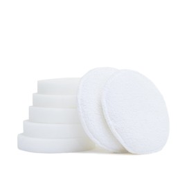Furniture Clinic Sponge and Applicator Set - 5 Round Cleaning Sponges and 2 Applicator Sponges for Your Leather, Fabric or Wood Care Work