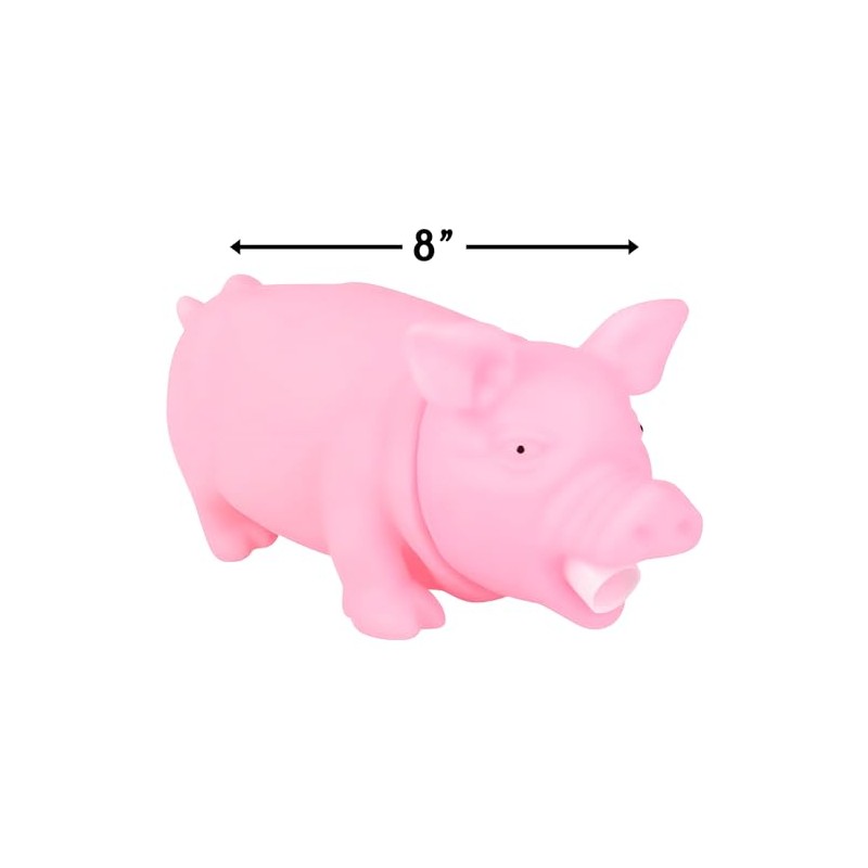 Rhode Island Novelty 8" Pink Snorting Pig