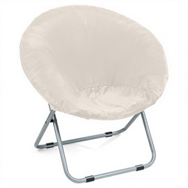 Velvet Stretch Saucer Chair Cover, Soft Round Moon Chair Cover for Adults and Kids, Removable Saucer Chair Cushion Covers for Indoor & Outdoor