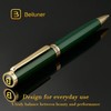 BEILUNER Luxury Gel Pen with 24K Gold Finish, Green Piano