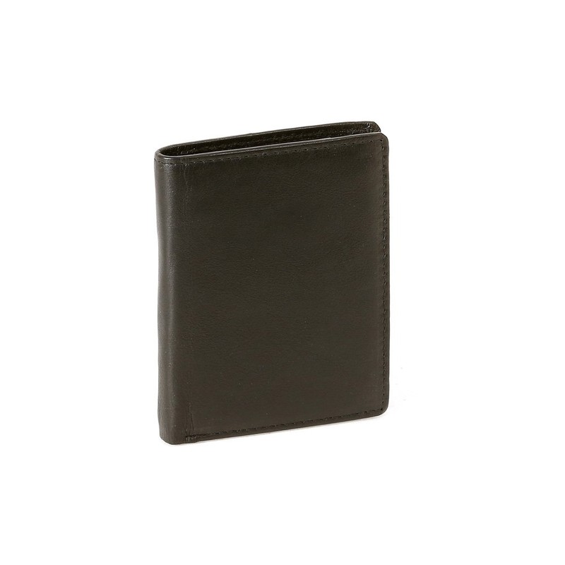 LEAS Men's and Women's Wallet Vertical Format Extra Thin, Genuine