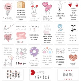 21Pcs Lover Lunch Box Cards,Inspirational Love Cards,Anniversary Commemorative Bento Boxes,Couples' Fun Valentine's Day Cards