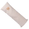 Cotton Baby Side Sleep Pillow Cute Plaid Bear Embroidery Pattern