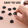 Apausvcm 10Pcs Shoe Lace Tie Locks, Plastic Elastic Cord Locks