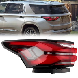 Gefitway Tail Light Assembly Compatible with 2022 2023 2024 Chevy Traverse-Left Taillamp assy outer with Bulbs Taillights Left Driver Side Replace Numbers:86785340 85133095 GM2804151