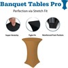 32 Round x 43" Tall Spandex Fitted Table Cover for
