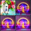 Sunset Neon Sign Dimmable Tropical Coconut Palm Tree Neon Sign