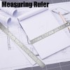 2 Pcs Steel Ruler 12 Inch (30 CM) + 6