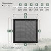 Vent Systems 10" x 10" Inch (Opening Dimensions) Plastic Black