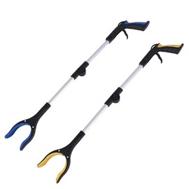 Strong Grip Foldable Shoe Grabber & Organizer Clip - Multi-Purpose Alligator Picker for Cleaning & Tidy-Up (Blue)