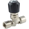 Fitting Parts Needle Shut-Off Valves with Bulkhead Thread for Panel