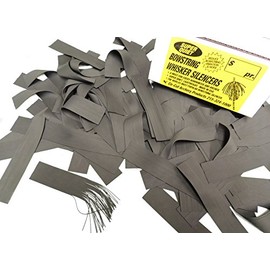 100 PC TUB ARCHERY WHISKER BOWSTRING SILENCERS - COLOR : BLACK