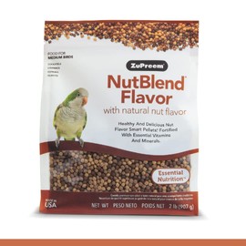 ZuPreem ALIMENTO NUTBLEND Sabor Natural A NUECES Loros M/G 2 LBS (907 G)
