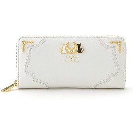 icewalker Anime Wallet PU Leather Cute Purse Unisex Black/White 19.5 × 9.5 × 2.2 cm (White), Black and White, Elegant