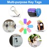 Hshenjhu Pack of 30 Key Fobs, 8 Colours Key Fob