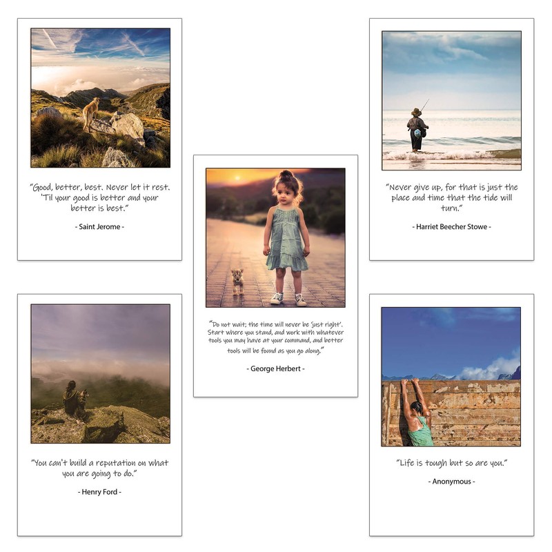 Inspirational and Motivational Postcards - Set of 20 Postcards. 20