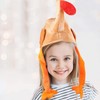 BinaryABC Thanksgiving Plush Turkey Hat with Legs,Thanksgiving Day Turkey Costume