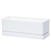 D'vine Dev 12 Inch Window Box Planter, Rectangle Plastic Herb