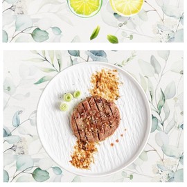 IcosaMro Boho Placemats Set of 6 Washable for Dining Table, Cotton Linen Table Mats Heat Resistant Waterproof for Outdoor and Indoor Kitchen Use, 16.5 X 12.6 Inches