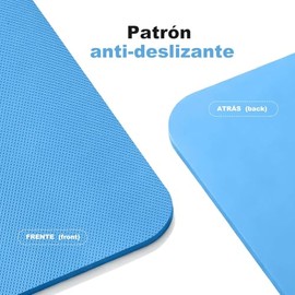 Tapete de Yoga Antideslizante 183 x 61 CM, Grueso 6mm Mat para Ejercicio Material EVA Ecológico, Incluye Correa de Transporte, Portátil Tapete Colchon