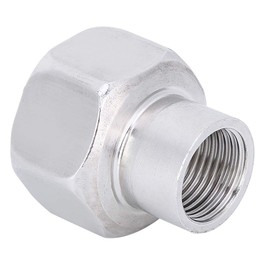 1/2" NPT Female Thread Reducer Coupling to 1" NPT Hex Socket Adapter for Plumbing Hardware Gas Water Normal Pressure