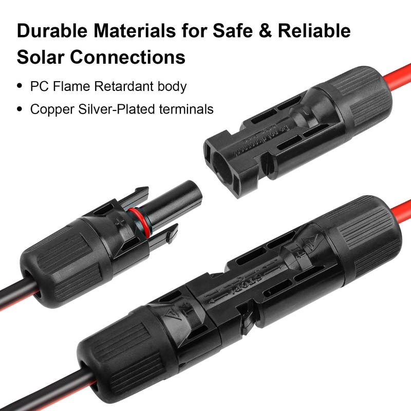 XRDS -RF 10AWG SAE to Solar Panel Connector Cable 3FT