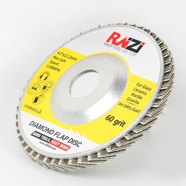 Diamond Flip Grinding Wheel Suitable for Stone, Concrete, Glass and Metal, 115 x 22.23 mm Diamond Blade Disc (#60)