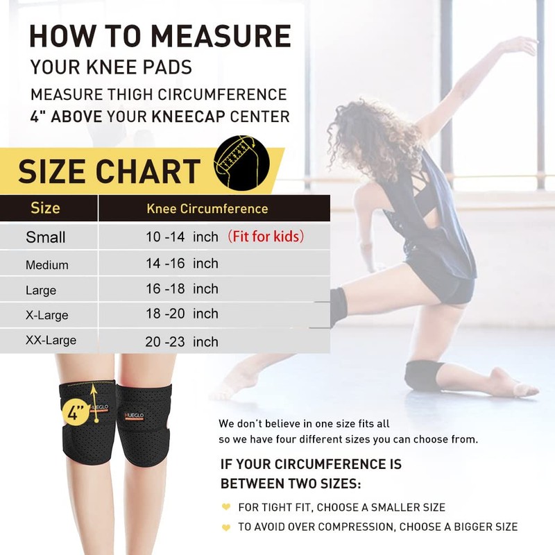 HUEGLO Sponge Knee Pads for Dancers,Kids Volleyball Knee Pad Protective