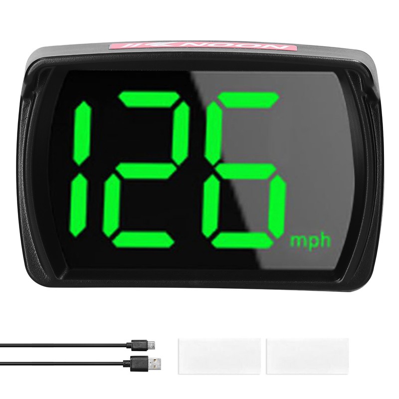 KKNOON Car Headup Display KM/H MPH GPS Digital Speedometer with