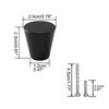 Mokife Drawer Knobs Black Matte, 6 Pack Modern Kitchen Cabinet