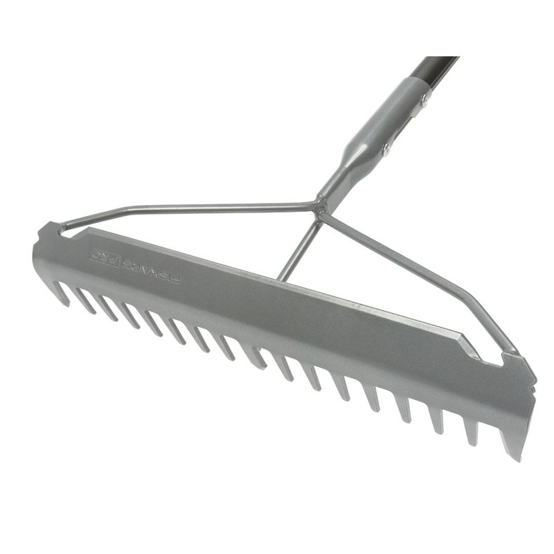 Fiskars 60" Pro Garden Rake for Soil with Lightweight Aluminum
