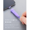 CIO USB-C Magnetic Converter Adapter (Straight, Purple)