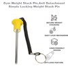 Gym Weight Stack Pin,Anti Detachment Simple Locking Weight Stack Pin,
