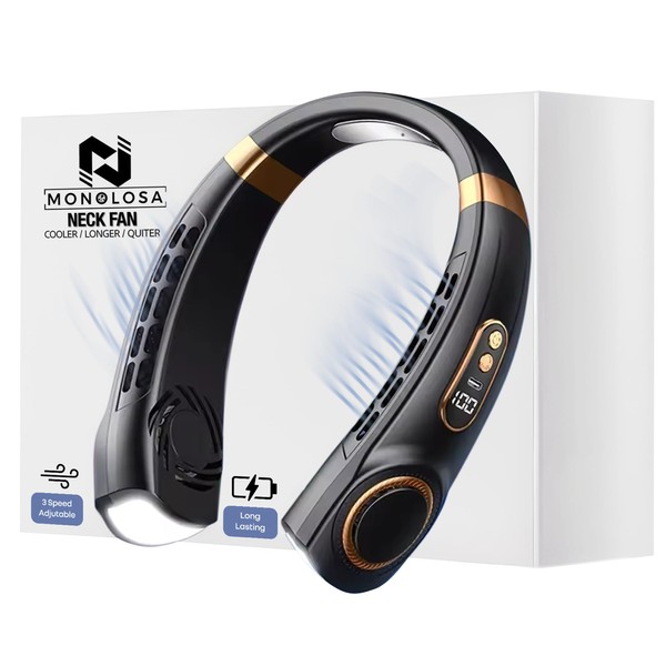monolosa Portable Neck Fans 3000 MAH Battery Capacity 12 Hours