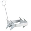 DorBuphan Boat Anchor 19 LBS, Hot-Dipped Galvanized Folding Box Anchor,