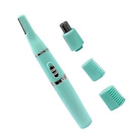 DEARMAMY 1Set Electric Eyebrow Trimmer Facial Hair Remover Women Eyebrow Shaver with Shaped Ultra Thin Blade for Painless Hair Removal Battery Powered Convenient Grooming for Face