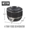 Weston Food Dehydrator Machine for Jerky, Fruit, Meat, Herbs, Vegetables,